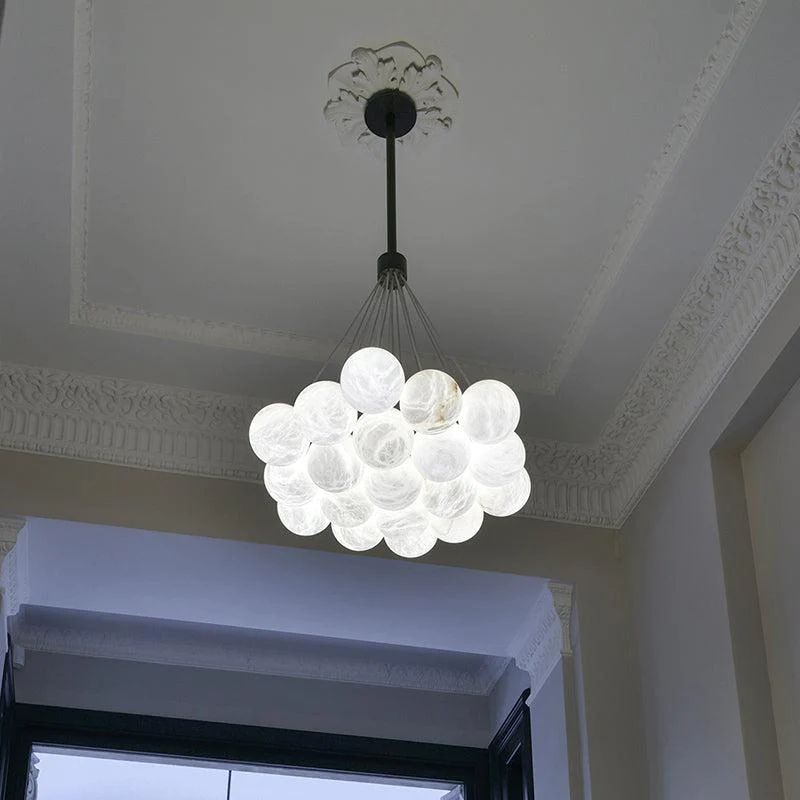 Alabaster Global Ceiling Chandelier