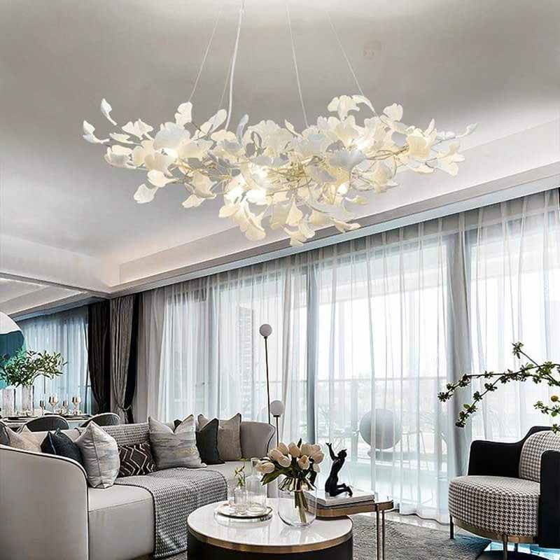 Ceramic Ginkgo Modern Chandelier