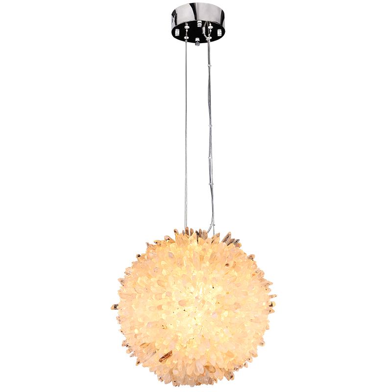 Gina Crystal Cluster Ball Pendant Light