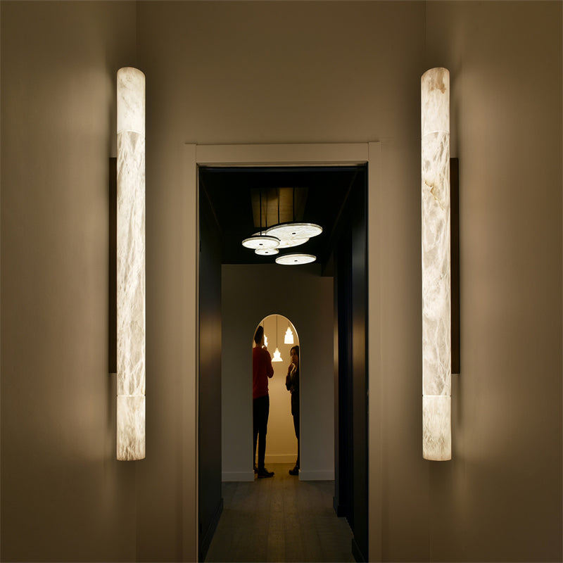 Modern Alabaster Wall Sconce 3''